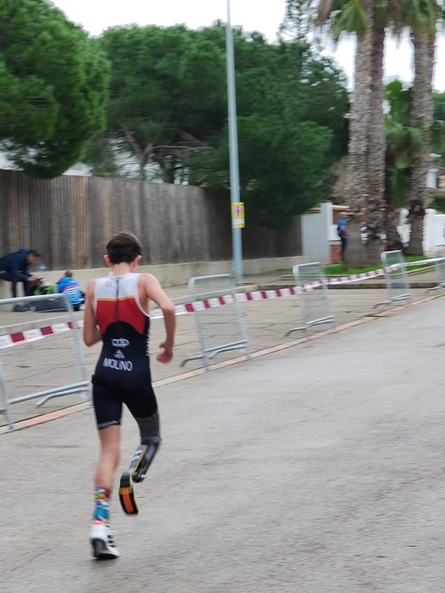 Óscar Molino García entrenando